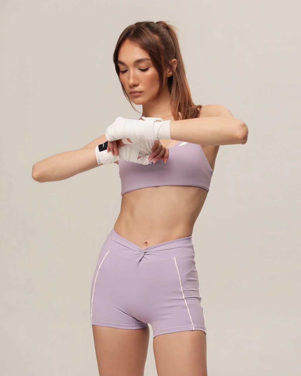 SKYN Sculpt V Shorts | Lilac Mist